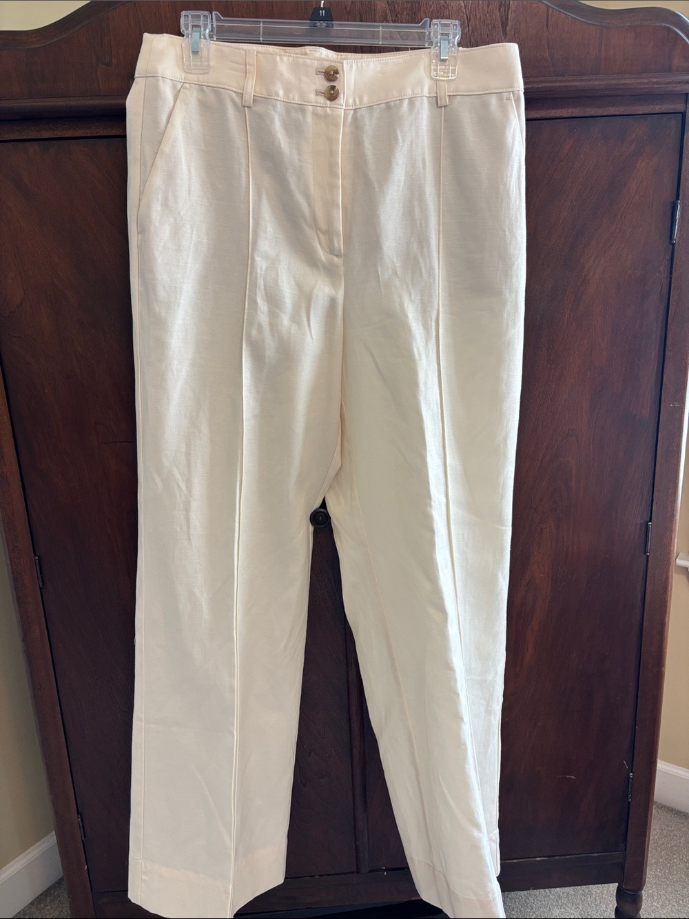 Classic Cream Women's Dress Pants